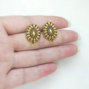 Aros oro antiguo     modelo 1     1 par