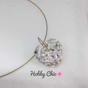 COLLAR CON MEDALLÓN DE CORAZÓN CON CRISTALES SWAROVSKI