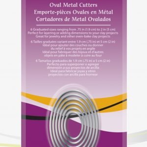 Juego de 6 cortadores acero inoxidable Sculpey OVALADOS   6u