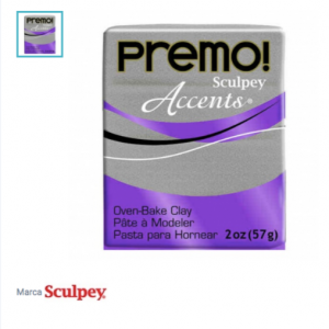 Sculpey Premo 57g   BLANCO ORO GLITTER