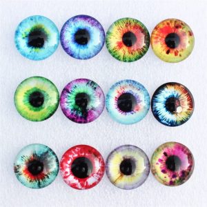 Ojos Medianos de Muñeca/Animal de Vidrio  1 par  10mm