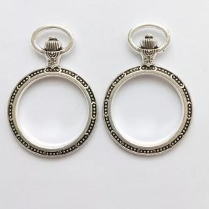 Marco medallón reloj  PLATEADO  1u