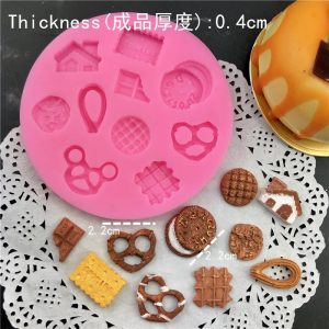 Molde de silicona de forma MINI DULCES Y GALLETITAS 1 U