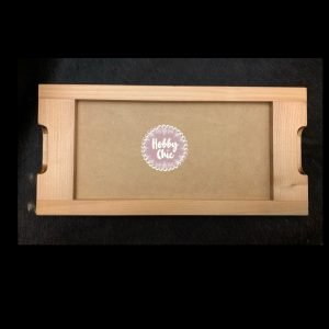 Bandeja de madera nativa grande.  1u