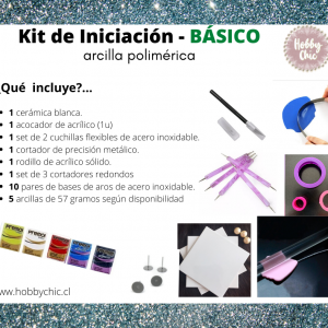 Kit de iniciación para arcilla polimérica  - BÁSICO