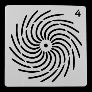 Sténcil de plástico modelo mándala Nº 4   1u