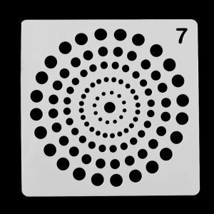 Sténcil de plástico modelo mándala  Nº 7    1u