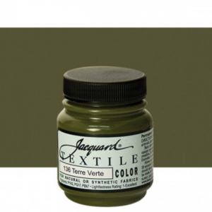 Jacquard Textile  color  TERRE VERTE.   66 ml