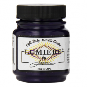 Jacquard Lumiere pintura acrílica metalizada  color    Grape  66 ml