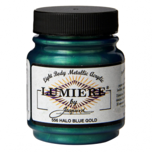 Jacquard Lumiere pintura acrílica metalizada  color   Halo Blue Gold  66 ml