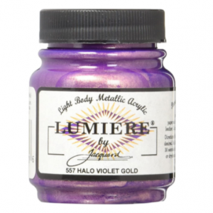 Jacquard Lumiere pintura acrílica metalizada  color   Halo Violet Gold  66 ml