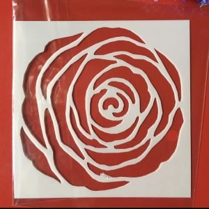 Sténcil de plástico modelo ROSA    1u