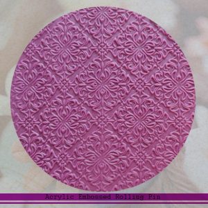 Rodillo de acrílico para texturar arcilla diseño:    TEJIDO      1 u