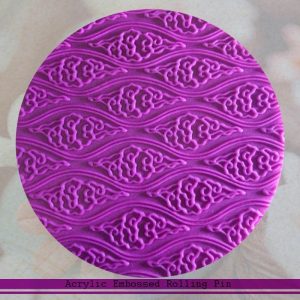 Rodillo de acrílico para texturar arcilla diseño:    CÉLULAS      1 u