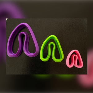 Juego de 3 cortadores de   CURVO3       3 piezas