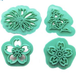 Timbres de FLORES  para texturar arcilla        4u