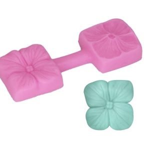 Molde de silicona de nervadura de FLORES  de BELLA HORTENSIA     1par