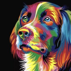 Cuadro pinta con números  modelo: PERRITO        40 x 50 cm    1u