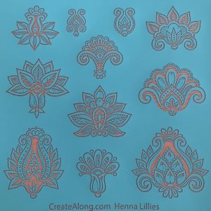 Pantallas de Seda Create Along  modelo:  HENNA     1u