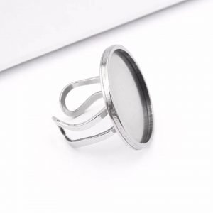 Base  ANILLO  REDONDA de acero inoxidable color ACERO    1u