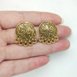 Aros oro antiguo modelo 4   1 par