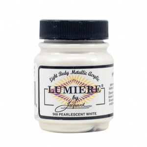 Jacquard Lumiere pintura acrílica metalizada  color   Pearlescent  White  66 ml
