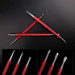 Herramientas modelar   rojo   3 piezas