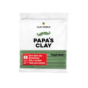 PAPA´S CLAY  color  OLIVE GREEN      75g