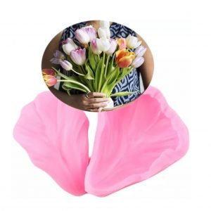 Molde de silicona de nervadura de pétalos de  TULIPÁN  1 par