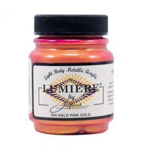 Jacquard Lumiere pintura acrílica metalizada  color   Halo Pink Gold  66 ml