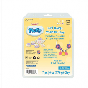Sculpey Pluffy Multipack-Colores Pastel  Blandos   170gr
