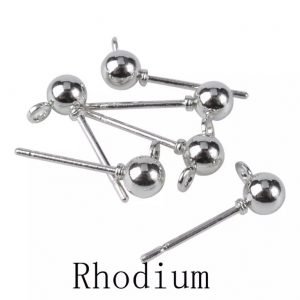 Aro BOLA  6 mm de acero inoxidable  color ACERO      20u