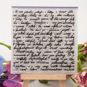 Sello de silicona  modelo: Carta de Amor    1u