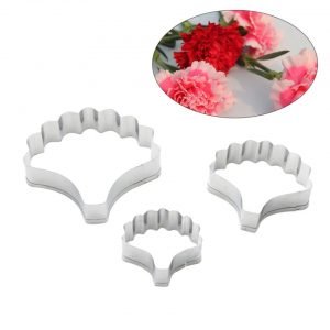 Juego de 3 cortadores de acero inoxidable CLAVEL.     3u