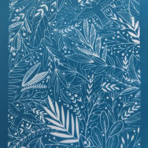 Pantallas de Seda Moiko modelo: PLANTAS CON 2 AVES    1u