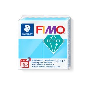 FIMO EFFECT  color  AZUL NEÓN.     57g