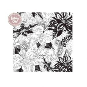 Sello de silicona  modelo:  Poinsettia    1u