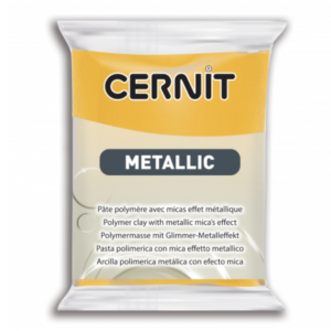 Cernit METALLIC    color AMARILLO      56g