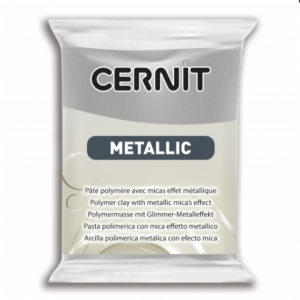 Cernit METALLIC    color PLATA.  56g