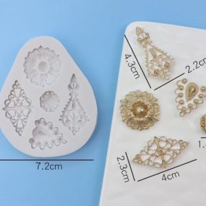 Molde de silicona con FIGURAS JOYAS     1u