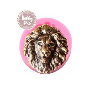Molde de silicona con diseño CABEZA DE LEÓN     1u
