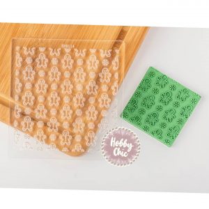 Sello de acrílico para texturar con patrón de PEQUEÑA GALLETITA JENGIBRE      1u