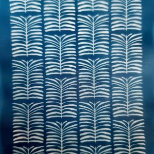Pantalla de Seda Moiko  modelo  HOJAS-MARIPOSA     1u