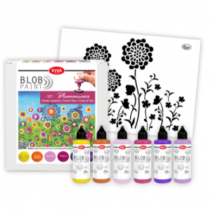Viva Decor Blob Paint Color 90ml (Set De 6 Colores) - FLOWER  MEADOW