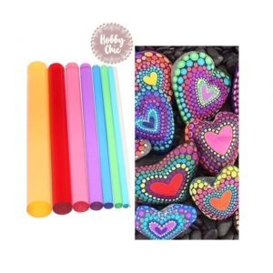 Set de varillas de acrílico para PUNTILLISMO         8 piezas