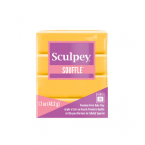 Sculpey Soufflé  48g    AMARILLO OCRE.  1u