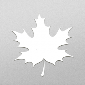 Papel sintético para tintas al alcohol NARA SHAPES. Forma HOJA DE MAPLE    1u