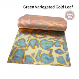 Pan de oro de imitación color  MOTEADO     1hoja   14 x 14cm
