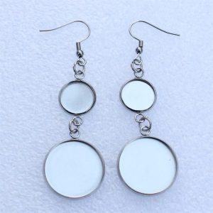 Aros de 2 CARBUCHONES   de acero inoxidable  10 u