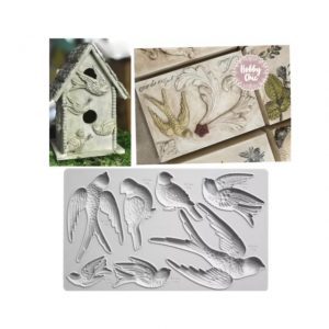 Molde  XXL de silicona  con   GOLONDRINAS     1u